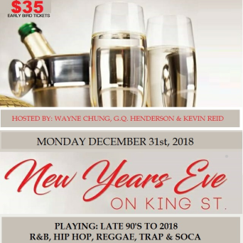 NEW YEARS EVE ON KING STREET | DISTRICT LOUNGE | MON DEC 31st, 2018